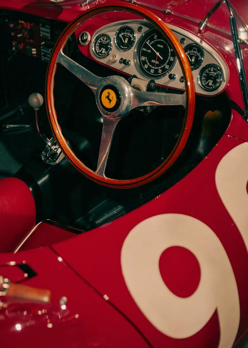 Ferrari Vintage Interior metal wall art